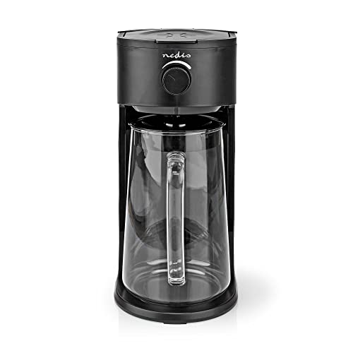Nedis Caffè Ghiacciato E Tè Freddo | Filtro Caffè | 2.5 L | 6 Tazze | Nero