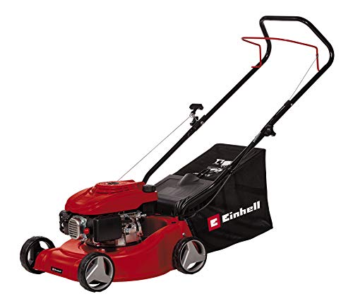 Einhell Tosaerba A Benzina Gc-Pm 40/1 (1,2 Kw, Regolazione Dell'Altezza A 3 Stadi, Alloggiamento In Plastica, Sacco Di Raccolta Con Indicatore Del Liv