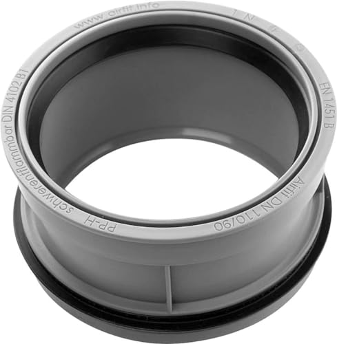 Airfit Riduttore Per Acque Reflue A Pp F Tubo Ht/Kg Conz Dn 110X90 11090Ir, Grigio