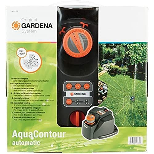 Gardena Irrigatore Per Superfici Irregolari Gardena Originale Comfort Aquacontour Automatic: Irrigazione Superficiale Individuale, Gittata 2,5-10,5 M