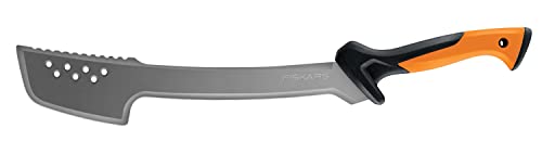 Fiskars Machete-Ascia, Incluso Fodero In Nylon, Lunghezza Della Lama: 46 Cm, Acciaio Temprato/Plastica, Nero/Arancione, 1051236