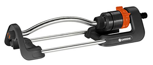 Gardena Irrigatore Oscillante Aqua S: Irrigatore Per L’Irrigazione Di Superfici Di 90-220 M², Gittata 7-17 M, Larghezza Del Getto Max. 13 M, Filtro Me