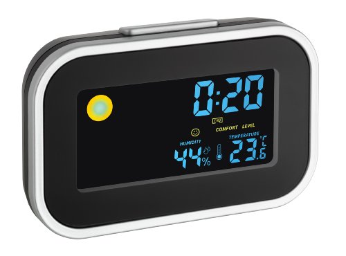 Tfa Dostmann 60.2015 Despertador Negro, Plata
