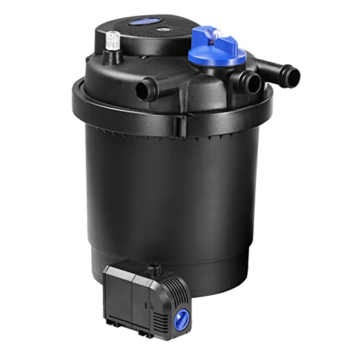 Gardebruk Filtro A Pressione Per Laghetto Con Uvc 16L 2000 L/H 11 Watt Set Completo Pompa Potente