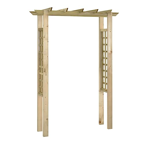 Vidaxl Legno Impregnato Pino Pergola Ad Arco Per Piante Rampicanti Graticcio