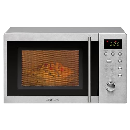Clatronic Mwg 778 U Microonde Da Banco Con Grill / 20 Litri / 8 Programmi Automatici/Timer Da 95 Minuti Con Segnale Di Fine Corsa/Orologio Digitale/So