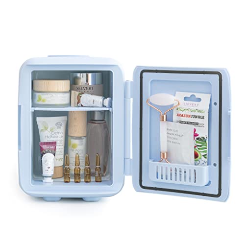 Innovagoods Mini Frigorifero Per Cosmetici Freschi, Mantiene I Cosmetici Freschi E Pronti All'Uso, Design Compatto E Leggero, Ideale Per Il Bagno E Il