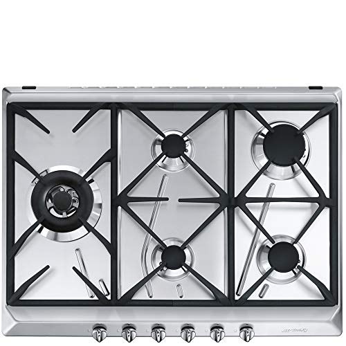 Smeg Srv575Gh5, Piano Cottura A Gas Universale, Stainless Steel
