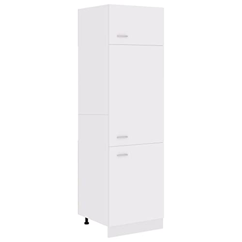 Armadio Per Frigo Bianco 60X57X207 Cm In Truciolato