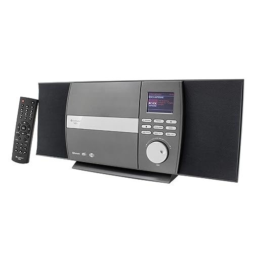 Soundmaster Highline Icd1010An - Impianto Stereo Radio Internet Wlan Dab+ Bluetooth Undok Controllo App, Supporto Da Parete