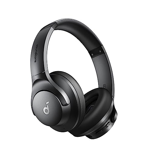Soundcore By Anker Q20I Cuffie Bluetooth Cancellazione Rumore Attiva Ibrida, Cuffie Bluetooth Wireless Over Ear, 40 Ore Anc, Hi-Res Audio, Bassi Poten