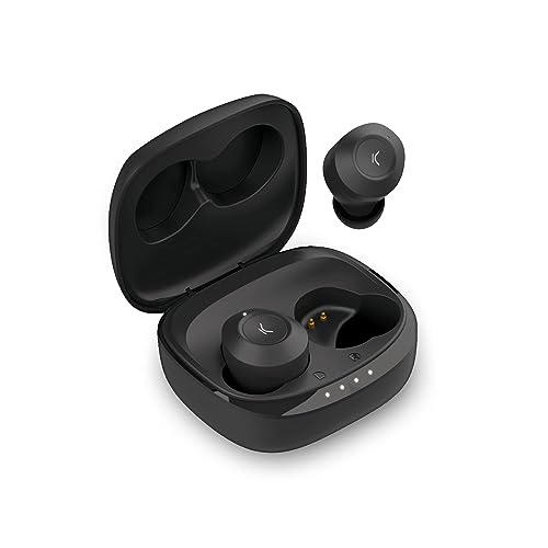 Ksix Oblivion - Cuffie Wireless Bluetooth, Microfono Hd Per Chiamate, Impermeabile, Assistenti Vocali, 19 Ore, True Wireless Stereo, Controllo Touch, 