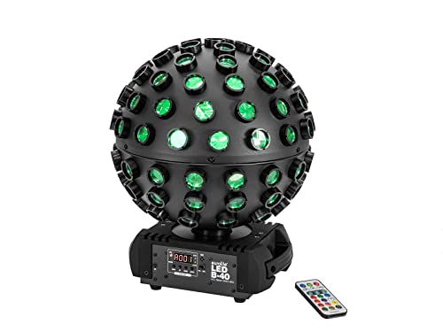 Eurolite Led B-40 Hcl Effetto Radiante Mk2 | Effetto Fascio Led Con Colori Rgbwa+Uv, Telecomando Incluso