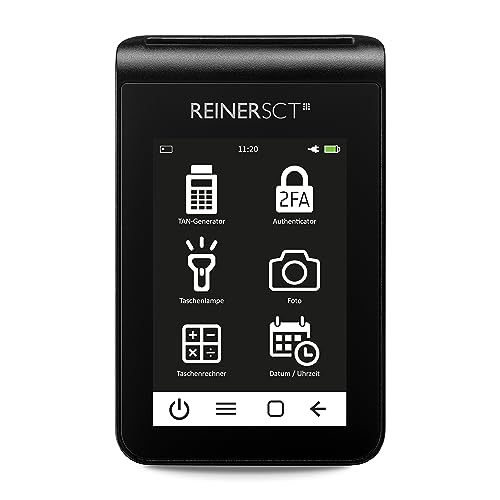 Reiner Sct Tanjack Deluxe I Generatore Tan Premium E Authenticator I Generatore Tan Di Prima Classe Per Il Banking Online Con Chiptan Qr E Sm@Rt-Tan P