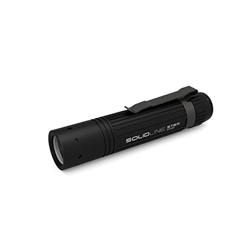 Solidline St6R - Torcia Led Xtreme Con Messa A Fuoco, Ricaricabile, Con Batteria, 900 Lumen, Raggio D'Azione Di 240 M, Durata Di 40 Ore, Con Batteria