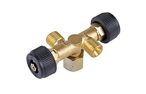 Rothenberger Industrial 1500003364 Valvola Industriale A Doppio Flusso Propano/Butano, Funzionamento A 2 Dispositivi Con Un Unico Regolatore Di Corren