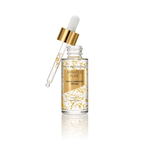 Max Factor, Miracle Pure Siero Illuminante Viso, Skin-Illuminating Serum Con Vitamina C E Niacinamide, Formula Vegana, 30Ml