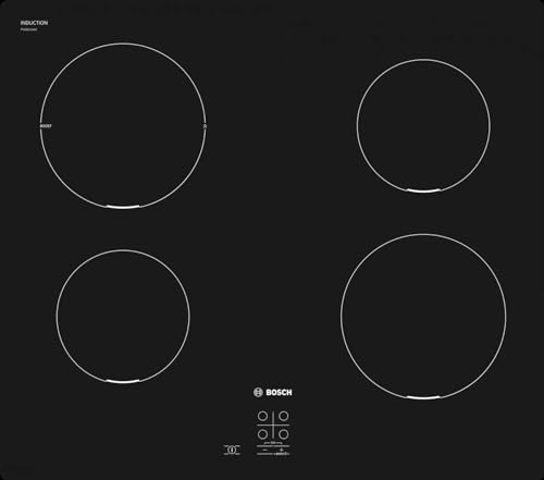 Bosch Serie 2 Pug611Aa5E Hob Black Countertop 60 Cm Zone Induction Hob 4 Zones