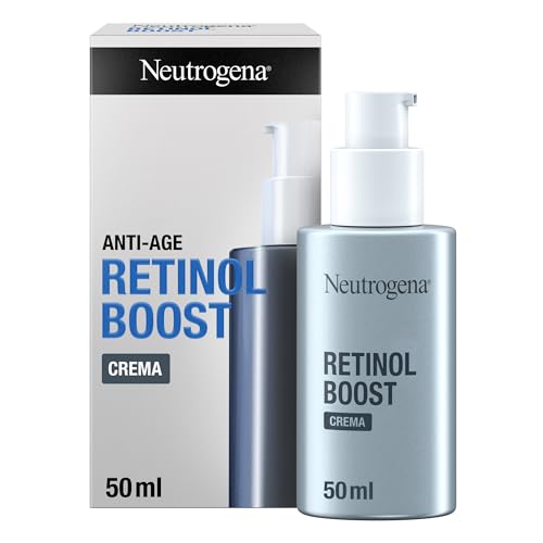 Neutrogena Retinol Boost Crema Viso Con Retinolo Puro, Crema Viso Antirughe Leggera Ad Assorbimento Rapido Per Una Pelle Giovane E Sana, Adatta A Tutt