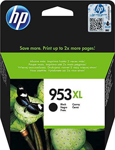 Hp 953Xl Nero, L0S70Ae, Cartuccia Originale Hp Da 2000 Pagine, Ad Alta Capacità, Compatibile Con Stampanti Hp Officejet Pro Serie 8710, 8720, 8730, 87