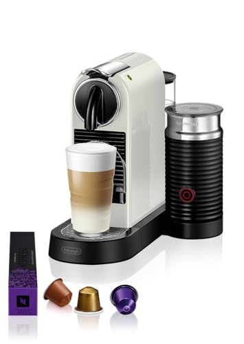 Nespresso Citiz & Milk Con Aeroccino En267.Wae, Macchina Da Caffè Di De'Longhi, Sistema Capsule Nespresso, Serbatoio Acqua 1L, Colore White