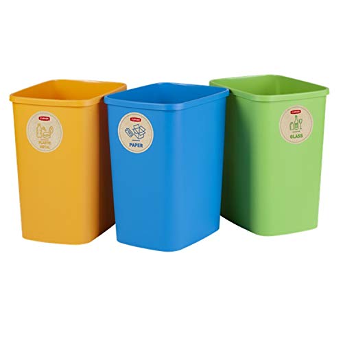 Set Of Baskets To Segregate Curver Eco Friendly 3X25L