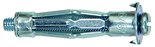 Fischer Fisch-519772 Tassello Metallico Hm 5X37 S Con Vite (50 Pz.), Grigio