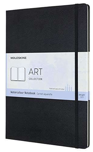 Moleskine 21 X 29.7 Cm A4 Size Watercolour Notebook Classic Watercolour Notebook, Paper Suitable For Watercolour Pencils And Paints Hard Cover And Ela