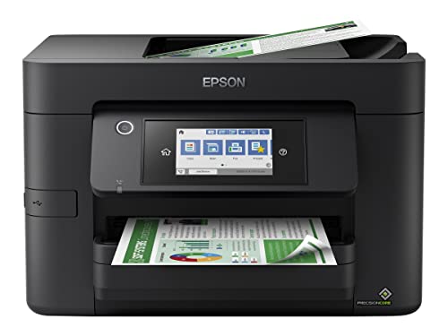 Epson Stampante Workforce Pro Wf-4825Dwf, Multifunzione 4 In 1: Stampante Fronte/Retro/Scanner/Copiatrice/Fax, A4, Getto D'Inchiostro A Colori, Wifi D