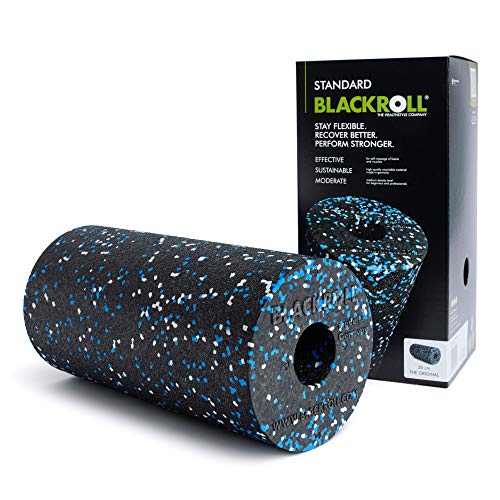 Blackroll® Standard, Original Foam Roller Per L'Automassaggio Di Schiena E Collo, Rullo Massaggio Muscolare Per Allenamento Funzionale, 30 Cm, Nero/Bi