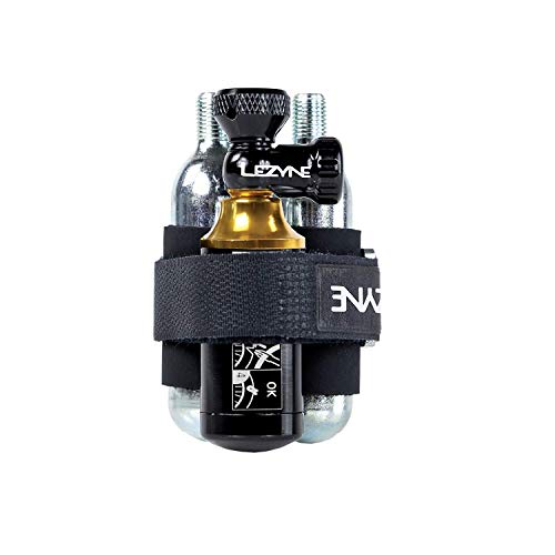 Lezyne Accessorio Kit Riparazione Tubeless Co2 Blaster Unisex Adulto, Nero, Head + (2) 20G Cartridges
