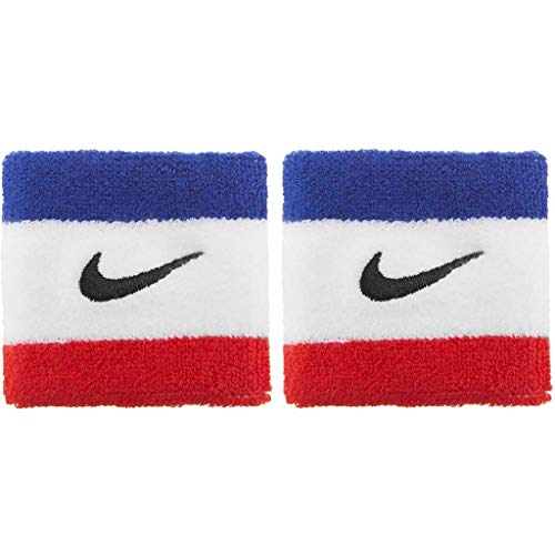 Nike Swoosh Wristbands N0001565-620, Unisex Wristbands, White, One Size Eu
