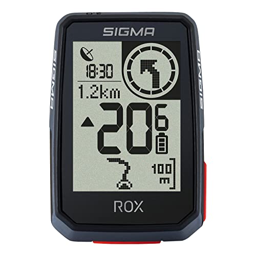 Sigma Sport Rox 2.0 Black - Ciclo-Computer Senza Cavo Con Navigatore Gps E Supporto Incluso, Navigatore Gps Outdoor Per Il Puro Piacere Di Guida, Nero