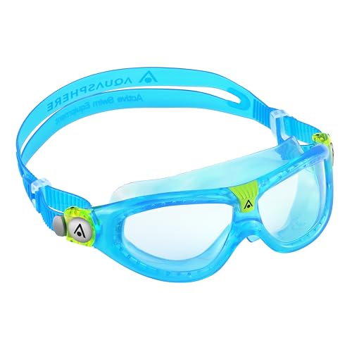 Aquasphere Seal Kid, Occhialini Da Nuoto Per Bambini Dai 3 Anni In Su Con Protezione Uv, Guarnizione In Silicone, Lenti Antiappannamento E Antigoccia