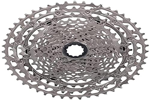 Shimano 4550170618728, Mtb Deore M5100 Cassette 11S X 11/51 Teeth Silver Unisex Adulto, Nero, Taglia Unica