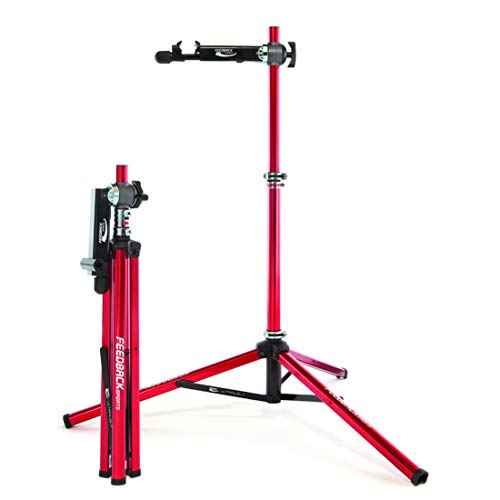 Feedback - Supporto Per Riparazioni Bicicletta Pro Ultralight, Anodizzato, Colore: Rosso