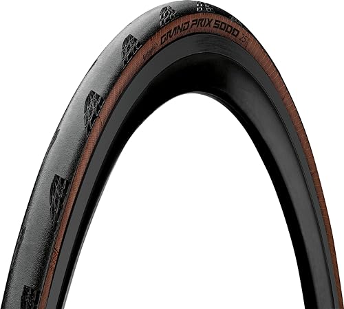 Continental Grand Prix 5000, Pneumatici Per Bicicletta Unisex Adulto, Nero/Trasparente, 25-622