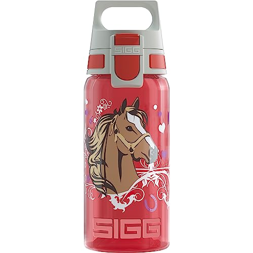 Sigg Viva One Construction Borraccia Bambini (0,5L), Borraccia Plastica Priva Di Sostanze Nocive Con Tappo Ermetico, Borraccia Bimbi Utilizzabile Con