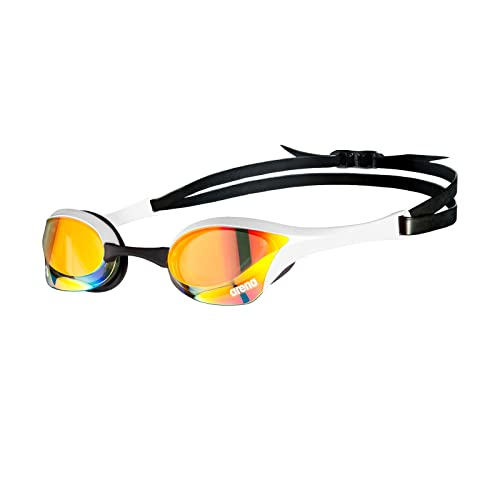 Arena - Occhialini Cobra Ultra Swipe Mirror Da Nuoto, Unisex, Per Bambini, Rame Giallo, Misura Unica