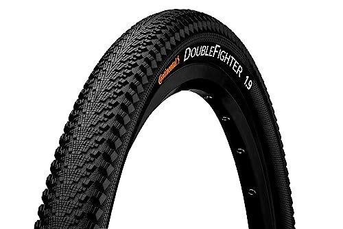 Continental Doublefighter Iii, Bicycle Tire Unisex-Adult, Black, 24", 24 X 2.0