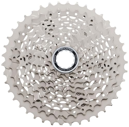 Shimano 4550170620752, Deore M4100 Cassette 10S X 11/46 Teeth Black/Silver Unisex Adulto, Argento, Taglia Unica