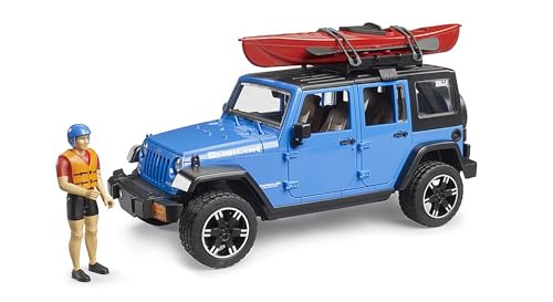 Bruder 02529 - Jeep Wrangler Rubicon Unlimited Con Kayak E Figure - 1:16, Veicolo Fuoristrada, Veicolo Fuoristrada, Automobile