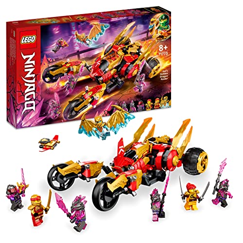 Lego Ninjago Raider-Drago D’Oro Di Kai, Set Serie Tv Crystallized Con Minifigure E Macchina Giocattolo, Giochi Per Bambini Da 8 Anni In Su 71773