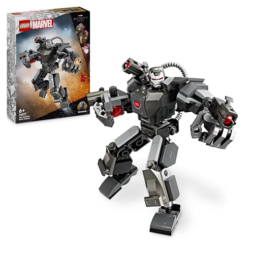 Lego Marvel Mech Di War Machine, Giocattolo Action Figure Da Costruire, Gioco Per Bambini E Bambine Da 6 Anni Con 3 Shooter, Personaggio Leggendario D