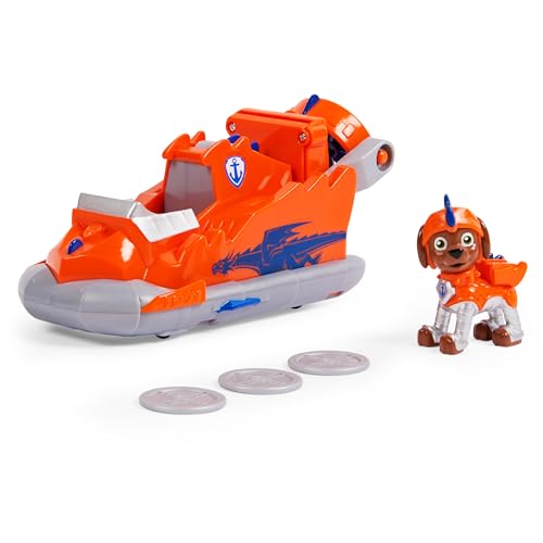Paw Patrol Veicolo Rescue Knights Di Zuma Aeroscafo Con Personaggio Giochi Bambini Dai 3 Anni In Su