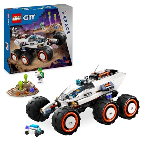 Lego City Rover Esploratore Spaziale E Vita Aliena, Veicolo Giocattolo Da Costruire, Giochi Per Bambini E Bambine Da 6 Anni Con 2 Minifigure Di Astron
