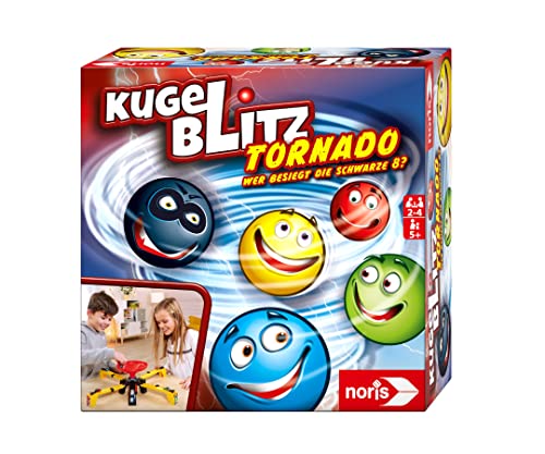 Noris Tornado, Il Gioco D'Azione Fulmineo-Da 2 A 4 Giocatori-Che Mantiene I Nervi E Inizia La Palla Al Momento Giusto, Da 5 Anni, Small, 606064680