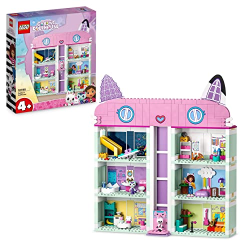 Lego La Casa Delle Bambole Di Gabby, Casa Giocattolo A 4 Piani E 8 Stanze, Giochi Per Bambine E Bambini Dai 4 Anni Con I Personaggi Di Gabby, Pandy Pa