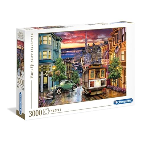 Clementoni Collection Puzzle-San Francisco-3000 Pezzi, Multicolore, 33547