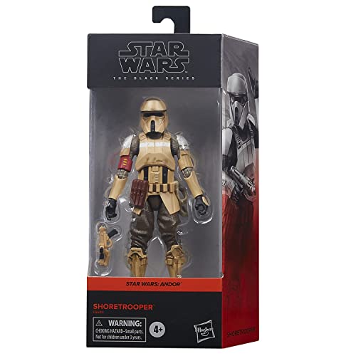 Hasbro: Figura Star Wars Andor Shoretrooper Serie Nera - Figura Da Collezione, Licenza Ufficiale